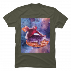 sloth in space shirt